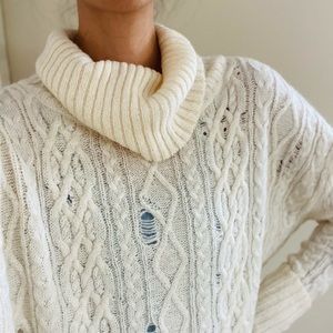 Free People Distressed Sweater
